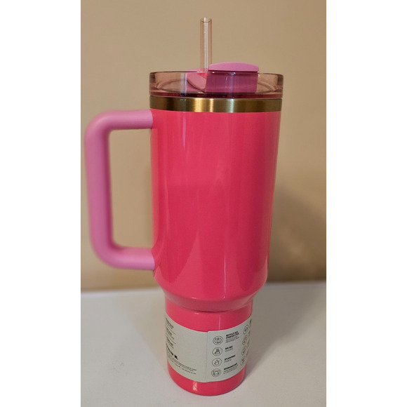 Stanley 40 oz. PINK PARADE Tumbler H2.0 FlowState Limited Edition Authentic - Picture 3 of 4